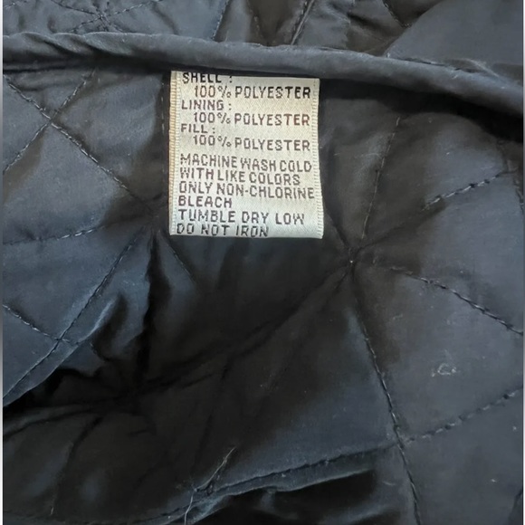 Talbots navy quilted vest - Picture 4 of 4